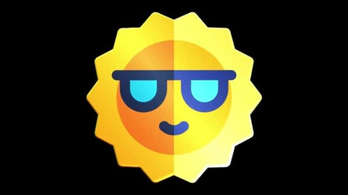Sun Basic Rounded Flat Icon