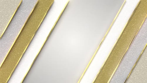 Elegant Golden and Silver Glitter Stripes Motion Background