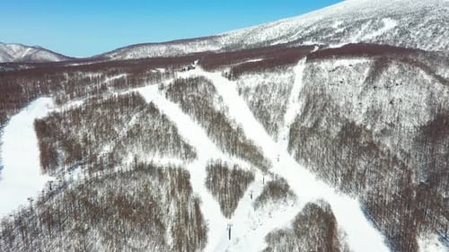 The aerial view of Fukushima