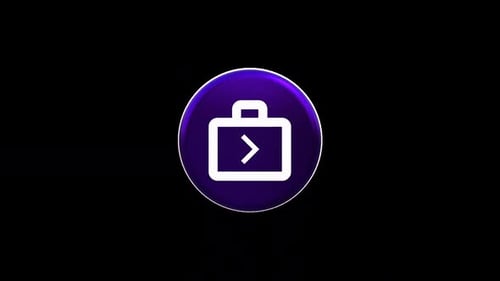 3D Animated Briefcase Icon for Corporate Business