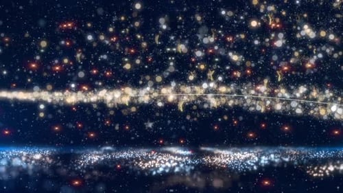 Golden Christmas Trail Particles