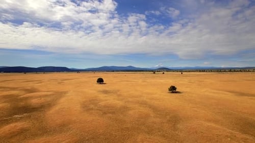 Aerial View of Oregon Landscape and Mountains Under Blue Sky 5 Above
