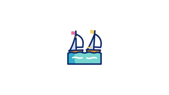 Sailing Animated Icon, Elements Motion Graphics ft. sailing & animated ...