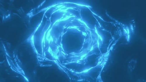 Abstract Cyberpunk High-Tech Energy Loop