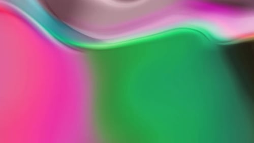 Cyan Green Pink Abstract Colorful Smooth Wave Motion Background