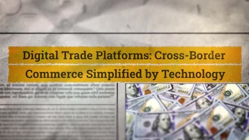 Plateformes commerciales numériques Le commerce transfrontalier simplifié par la technologie Nouveaux titres de journaux