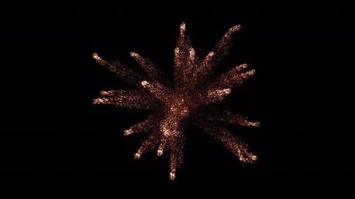 Golden Particle Burst Reveal Transition