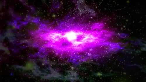 Futuristic Cosmic Nebula Starfield Background Animation
