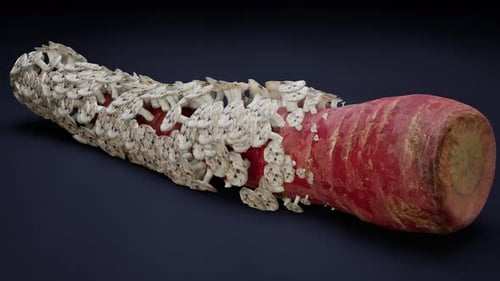 Time-Lapse 3D Animation of Organic Growth on a Carrot