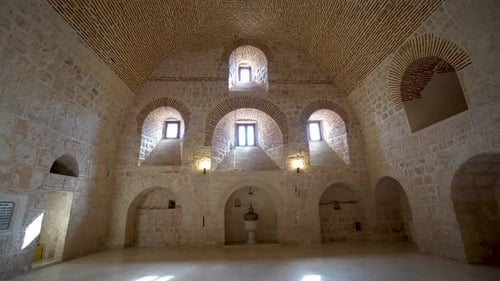 Interior view of Mor Gabriel Monastery 4K