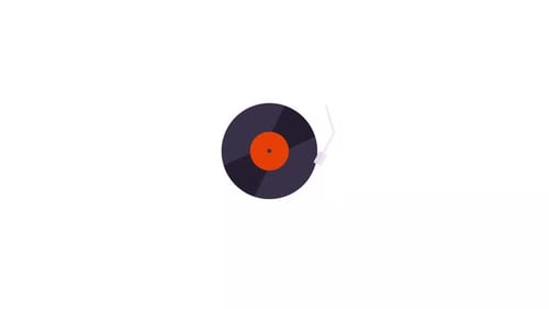 Vinyl Recorder Icon Animation