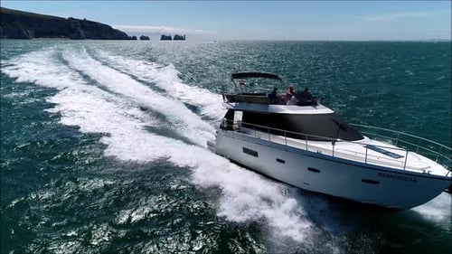 Yacht Cruising on the Ocean During Daytime