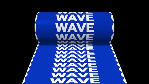 Boucle d'animation de texte ondulé