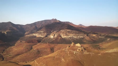Aerial view of Golden Gate Highlands National Park, South Africa.