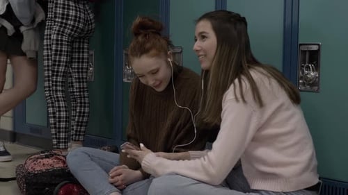 High School Girls Listening to Music