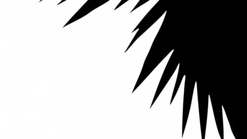 Sharp Geometric Spike Reveal Transition