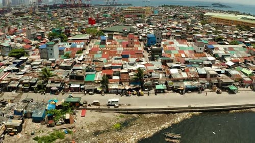 Die Stadt Manila, die Hauptstadt der Philippinen