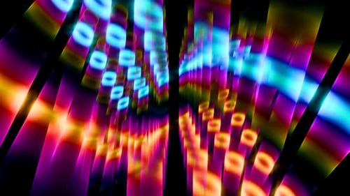 Mesmerizing Swirling Patterns in Vibrant Colors for Immersive VJ Loops