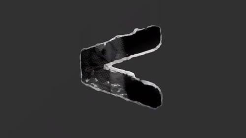 Peel On Printed Grunge Arrow Left Sticker