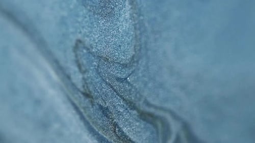 Macro Abstract Shiny Blue and Gray Paint Texture