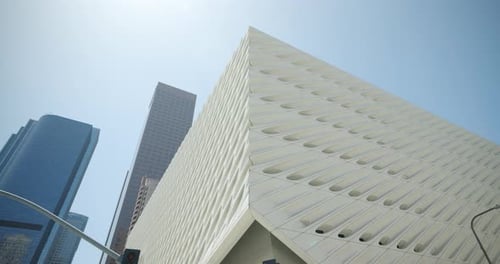 The Broad museum in Downtown Los Angeles, California, US
