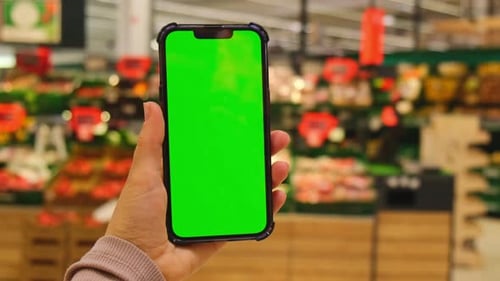 Mobile Phone Chroma Key for Mobile App Application