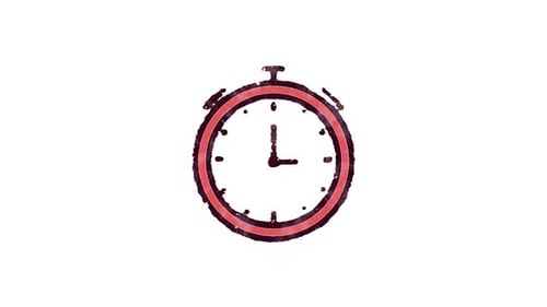 Stoppuhr-Symbol mit zwei Punkten oben und unten