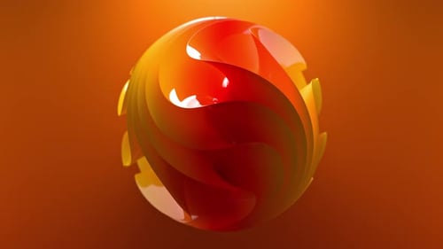 Vibrant Abstract Morphing Sphere Animation