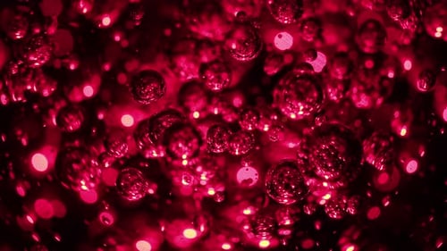 Innen bunter Kristallglas-Kugelkreis mit Blasen und Bokeh 7