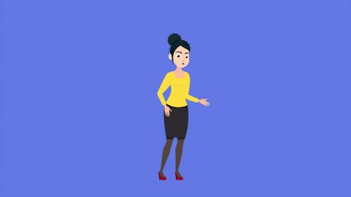 Jeune femme parlant 4K