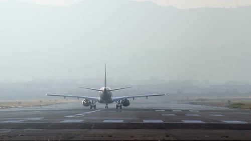 Plane On Runway