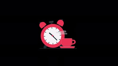 Animated Break Time Concept Video - Transparent