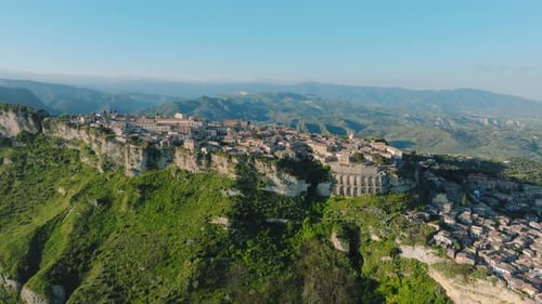 Gerace Medieval Vintage City in the Mountain Historical Heritage in Italy