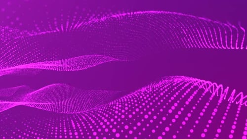 Abstract Dotted Waves Background Animation