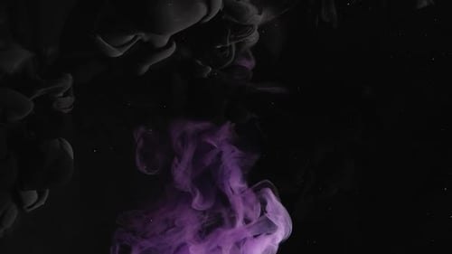 Ink Water Shot Fume Cloud Purple Black