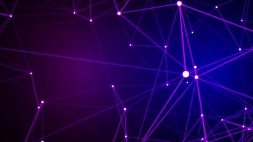 Colorful Plexus Network Interface Background Loop