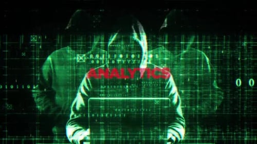 Digital Glitch Hacker Reveal for Technology and Security