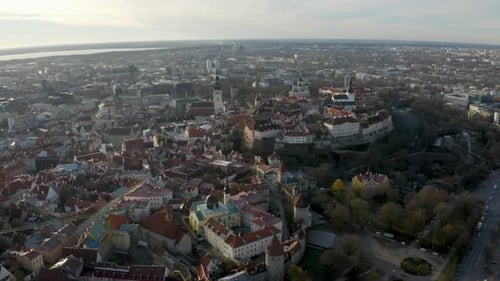 Aerial Shot Of The Old Town