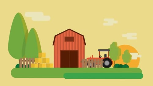 Farm Background Animation