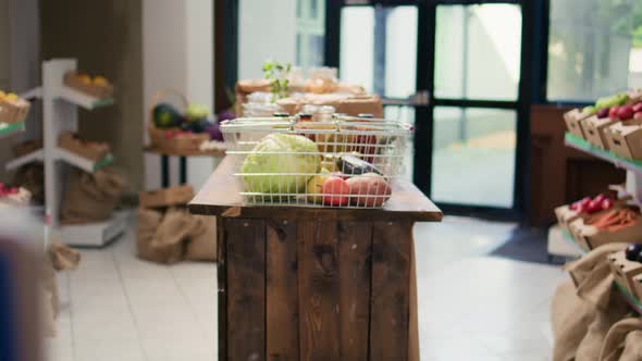Empty Local Zero Waste Eco Store, Food Stock Footage ft. vegetable ...