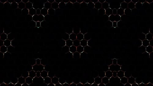 3D Abstract shining bright lines set wave, colorful, black background