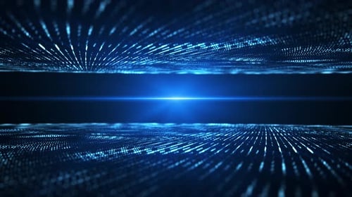 Sci-fi mesh, technology glowing surface, neon night scene, digital science background 4K animation