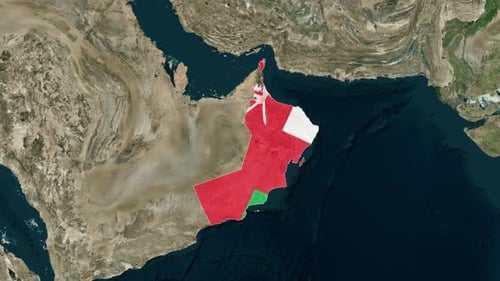 Oman Borderline : Collection de cartes de pays - Grands angles pour zoomer