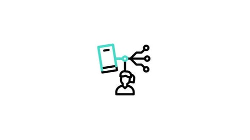 Digitalnative animierte Ikone