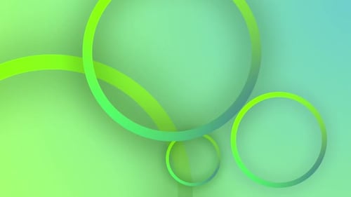 Clean Looping Circle Background Dark And Light Green With Soft Edge
