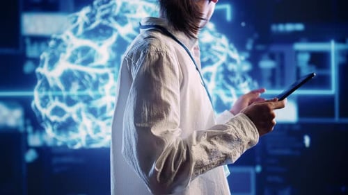 Expert Doing AI Human Brain Simulation