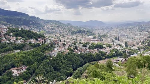 Scenic City View Panorama Landscape