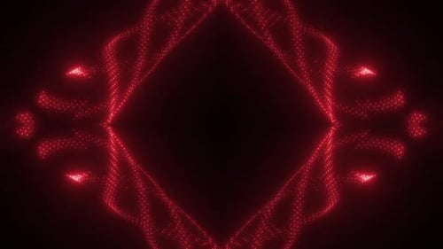Dynamic red light patterns with futuristic effects for creative visuals