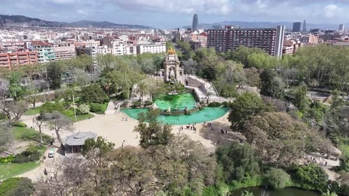 Stunning Ciutadella park at Barcelona Barcelona Province Spain.