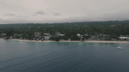 Drone Shot to a beach in Alegria Cebu
